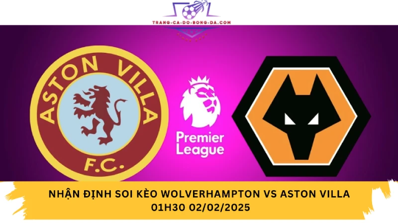 Nhận định soi kèo Wolverhampton vs Aston Villa 01h30 02/02/2025