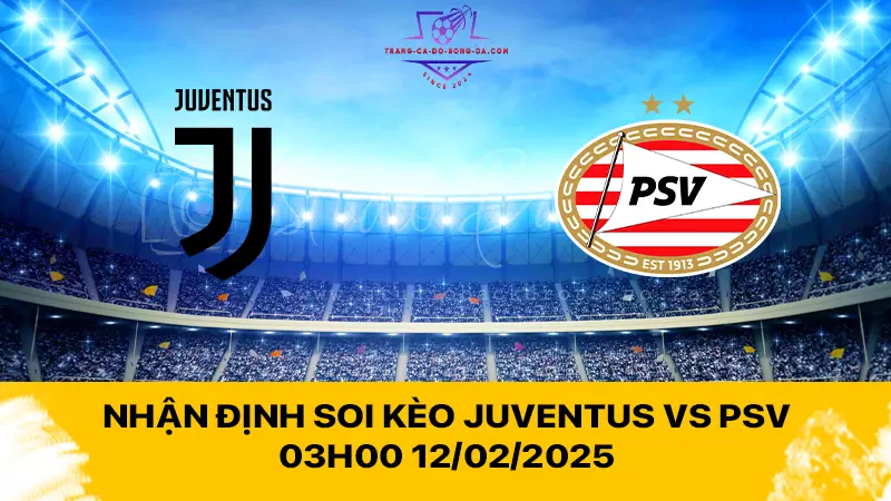 Nhận định soi kèo Juventus vs PSV 03h00 12/02/2025